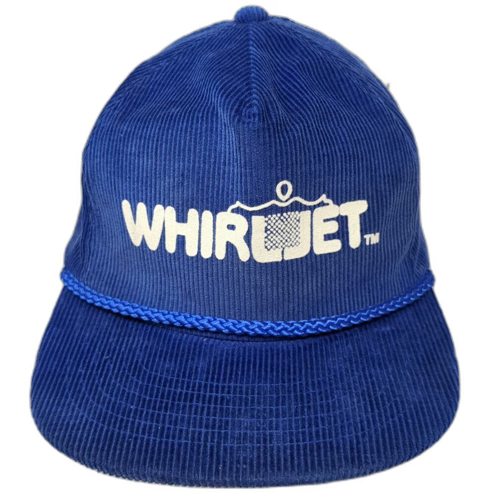 AmaPro 5 Panel Blue One Size Corduroy Rope Brim Slideback Whirljet Graphic Hat